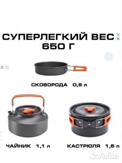 Набор посуды для туризма