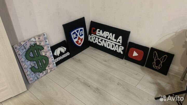 Картина из ниток для интерьера string art