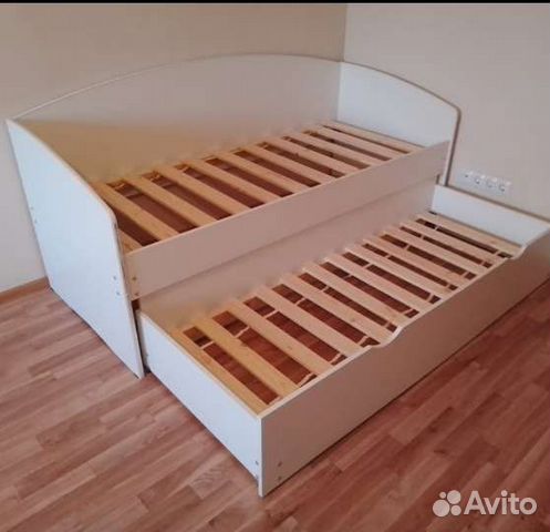 Кровать двухъярусная выдвижная с двумя спальными объявление продам