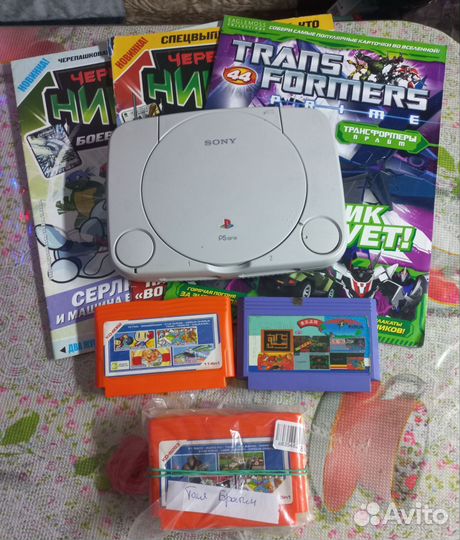 Журналы, приставка, картриджи