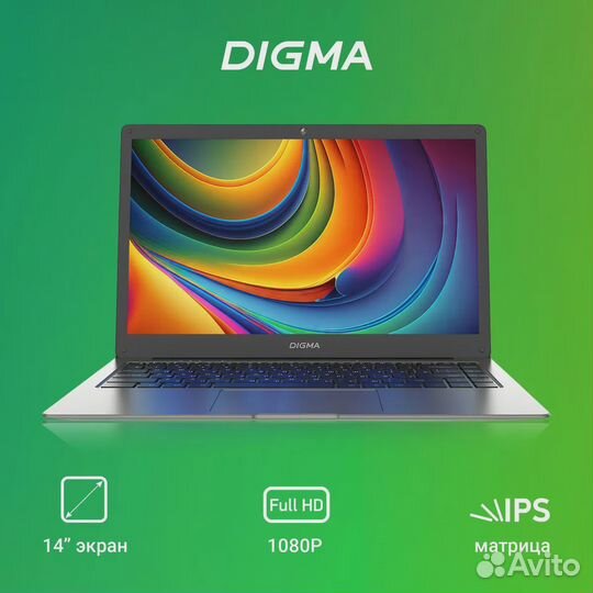 Ноутбук digma EVE C4403 Intel Celeron N4000 2c/4Gb