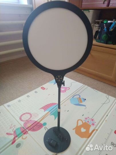 Кольцевая лампа настольная диаметр 35 см K16 Black