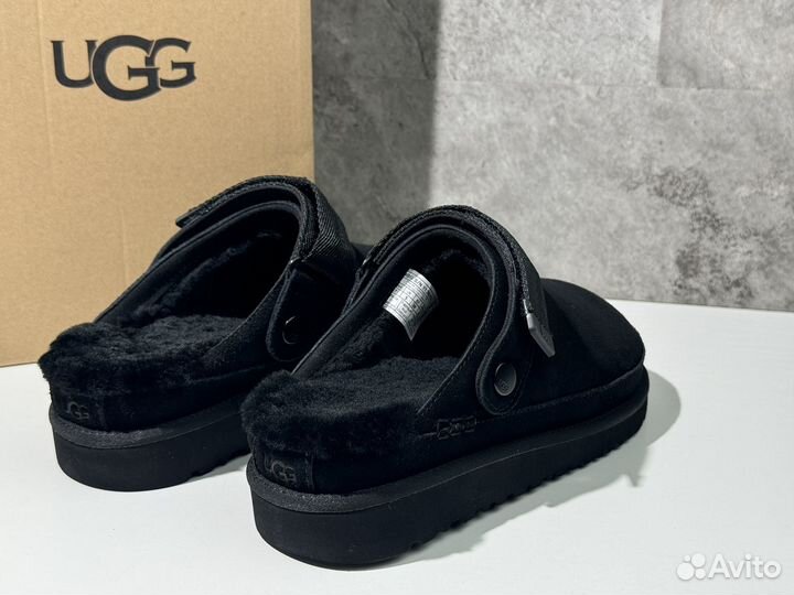 Меховые тапочки UGG Goldenstar Clog Black