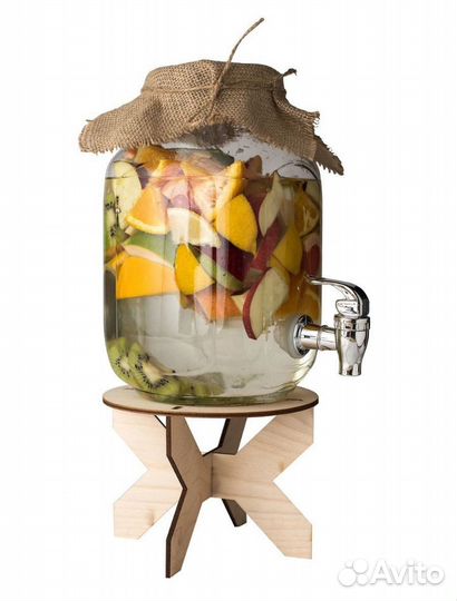 Диспенсер с дозатором и камбуча 3 литра.Новый