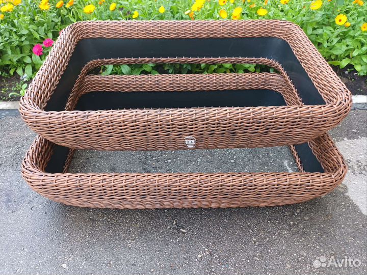 Ограждения для грядок из ротанга