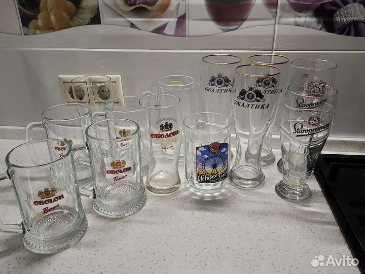 Пивные бокалы и кружки