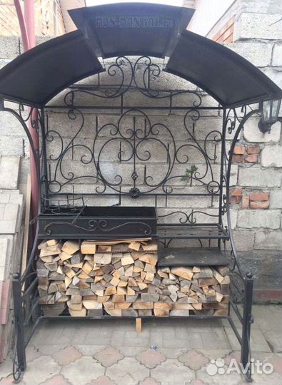 Мангал с печью