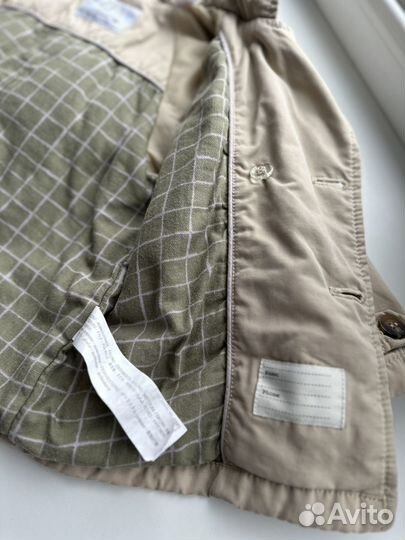 Плащ тренч zara для девочки 12-18 мес