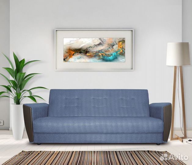 Диван книжка Лира Люкс серый