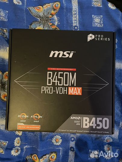 Материнская плата msi b450m pro vdh max