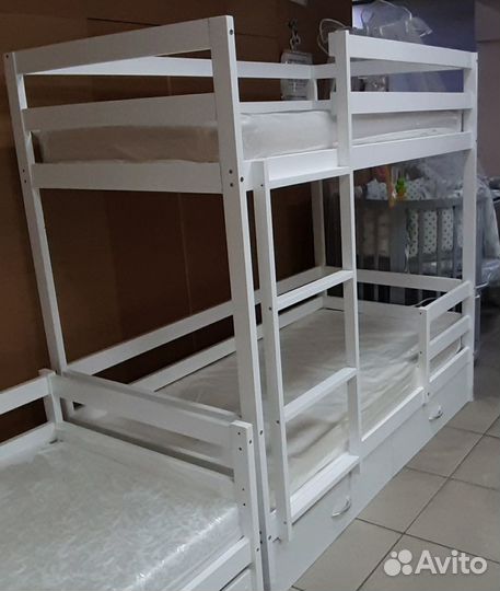 Двухъярусная подростковая/детская кровать 180х90