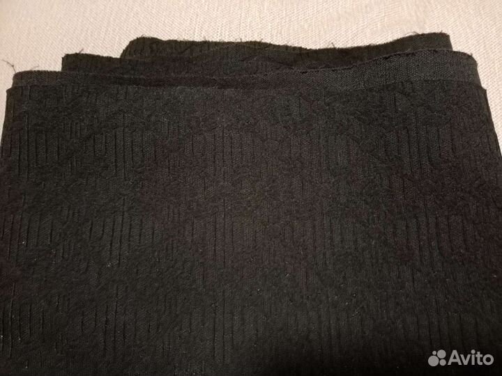 Коричневая ткань-трикотаж