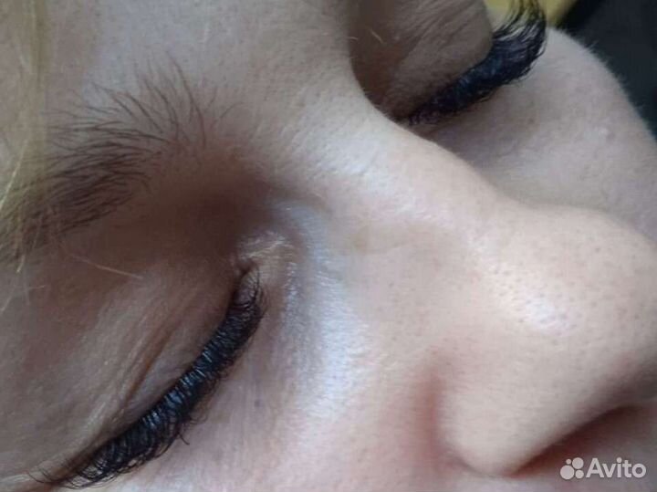 Наращивание ресниц на дому