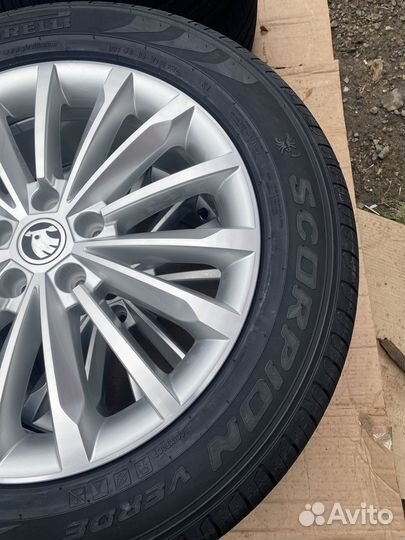 Новые летние оригинальные колеса Skoda Kodiaq R18