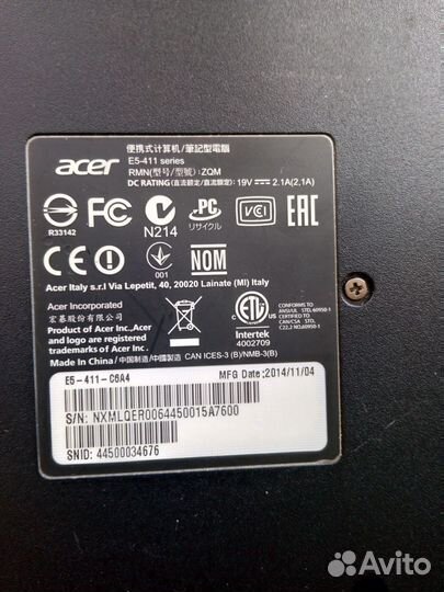 Ноутбук Acer под восстановление