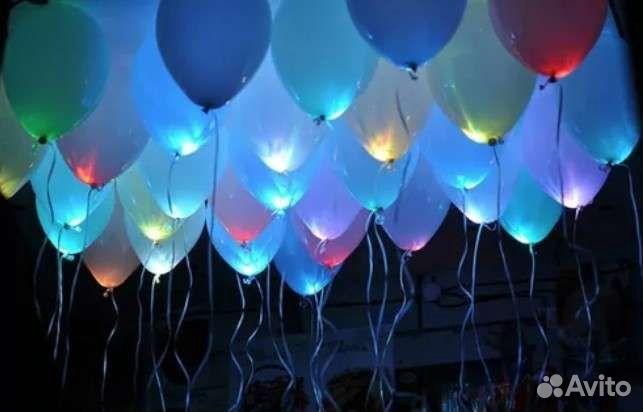 Шары гелиевые светящиеся