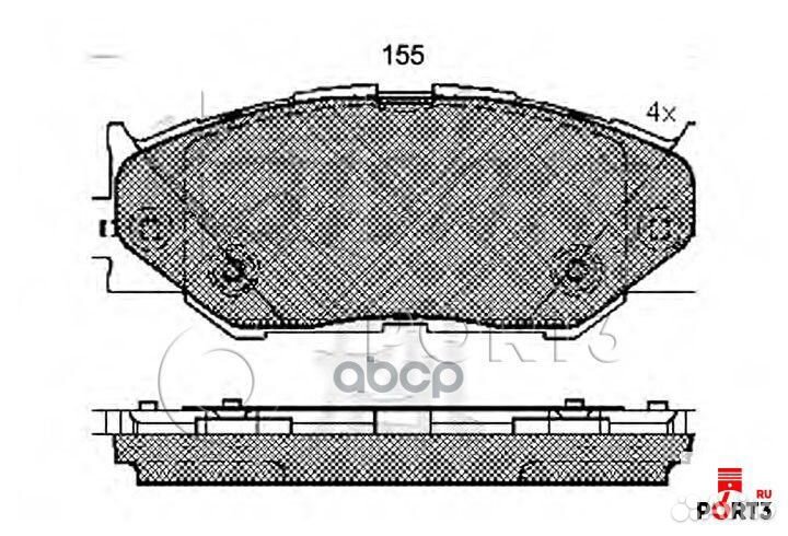 Колодки тормозные дисковые Toyota d2277 Kashiyama