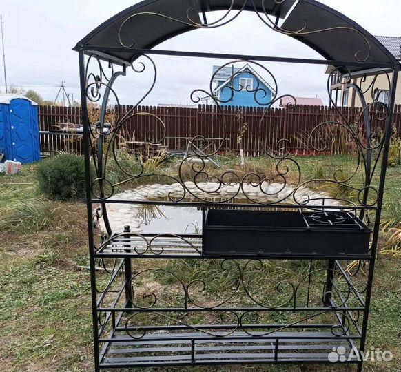 Мангал с крышей