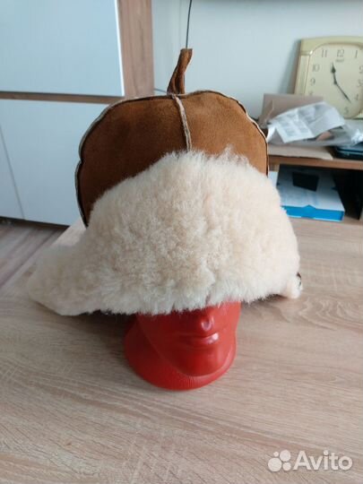 Шапка для бани из овчины 