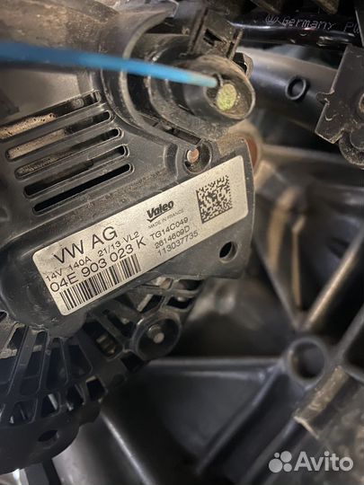 Генератор volkswagen golf 7 1.2 tsi