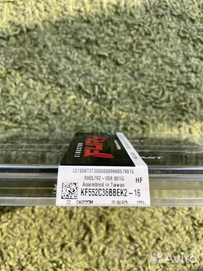 Ddr5 Kingston Fury Beast Black 2*8 16Gb 5200 mt/s