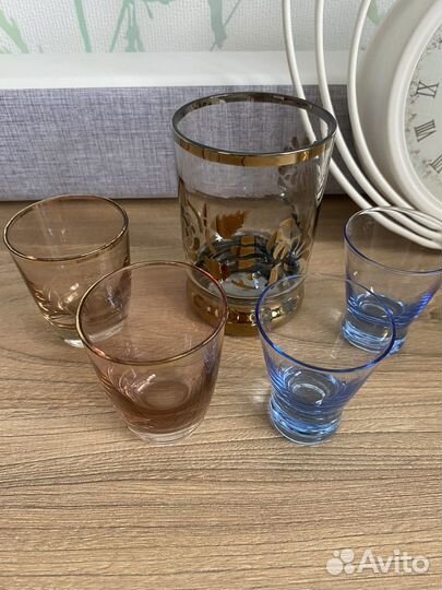 Посуда СССР. Цветное стекло