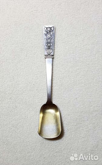 Ложка для сахара. Серебро 875 проба, звезда