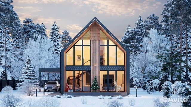 Каркасный дом под ключ 145м2 Барнхаус145