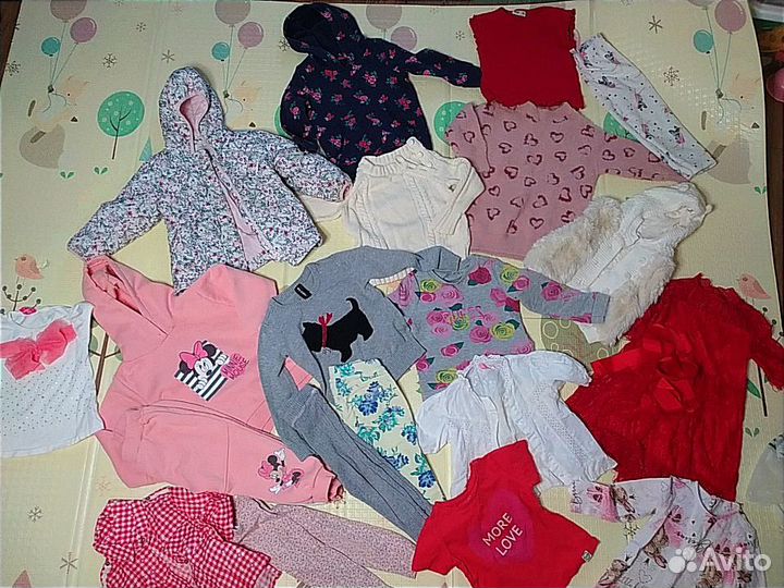 Вещи для девочки пакетом 92