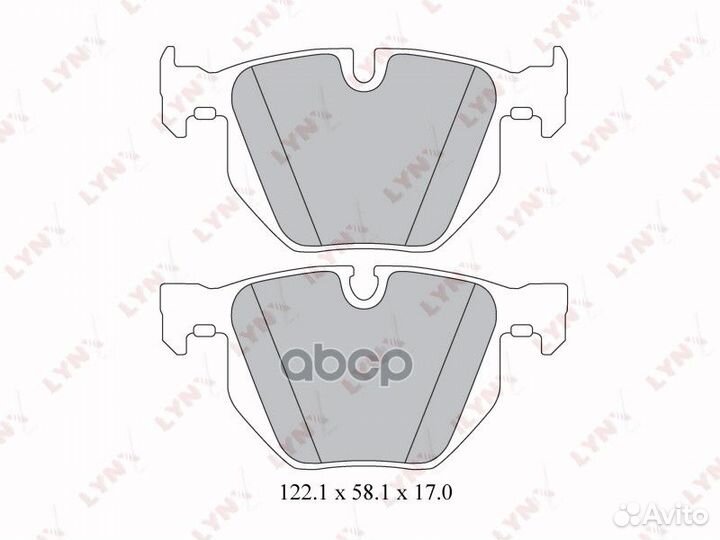 Колодки тормозные дисковые задние BD-1419 lynxauto