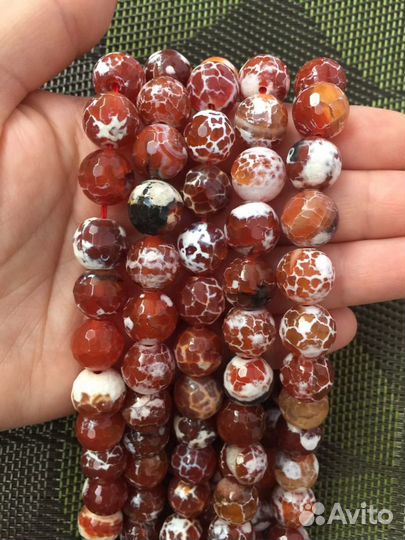 Бусины натуральные Агат 10-12 мм