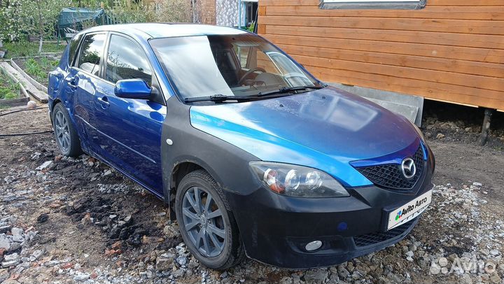 Mazda 3 1.6 AT, 2007, битый, 170 000 км