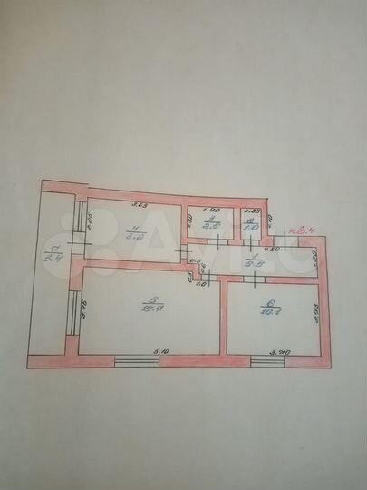 2-к. квартира, 52 м², 2/3 эт.