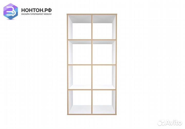 Стеллаж кубический Polini home Smart 8 секций белы