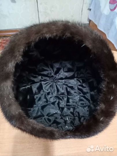Шапка норковая женская