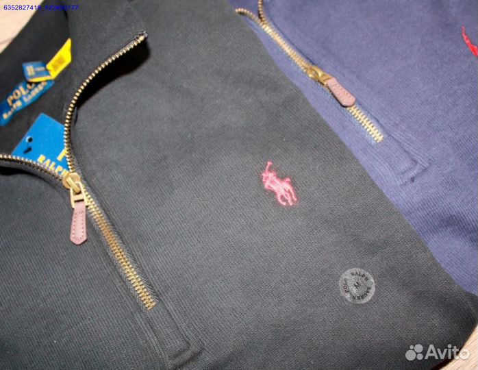 Polo Ralph Lauren джемпер полузамок черный (Арт.15907)