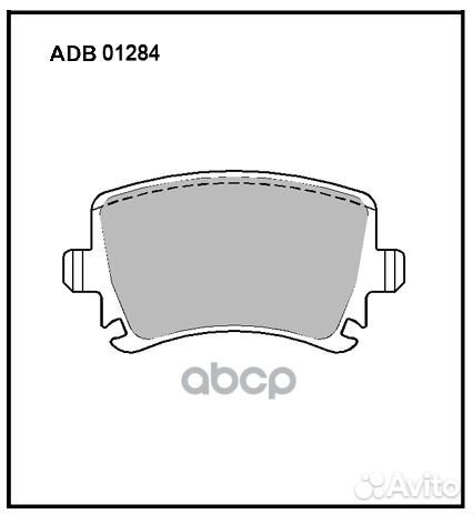Колодки тормозные дисковые зад ADB01284 ALL