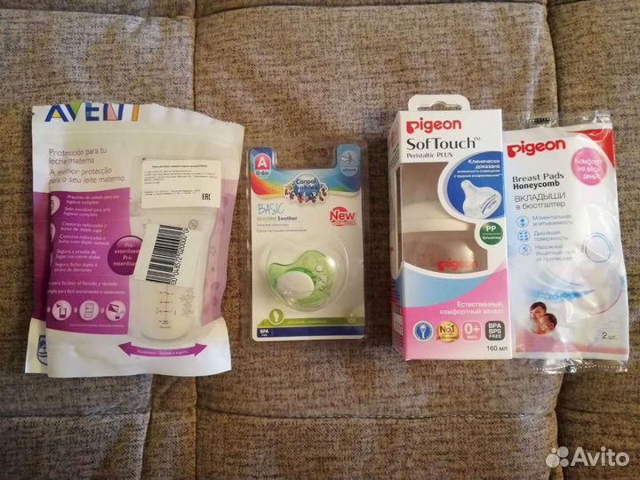 Соска canpol, пакеты для сбора молока Avent