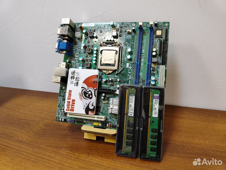 Материнская плата 1155+i5-2500+DDR3-8Gb+SSD