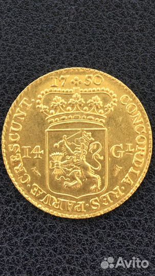 Золотая монета 14 Гульденов 1750г. и 1760г