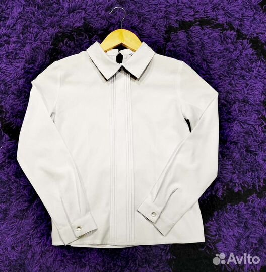 Рубашка (блуза) школьная на девочку. Рост 128-134