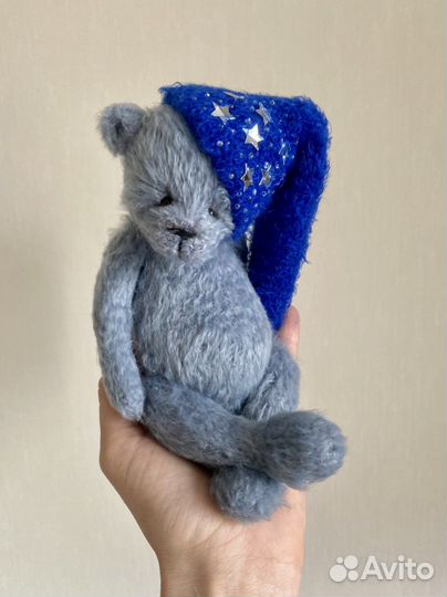 Мишка вязаный в стиле Тедди Звездочет