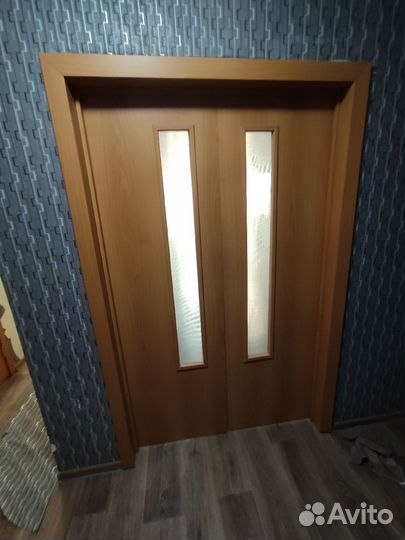 Межкомнатные двери бу 60 см с коробкой