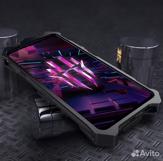 Алюминиевый чехол ZTE Nubia Red magic 7,7pro,7spro