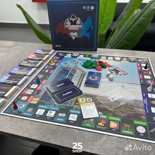 Ситиполия-Челябинск настольная игра (монополия)