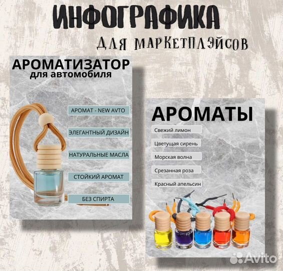 Инфографика для маркетплейсов вайлдберриз озон
