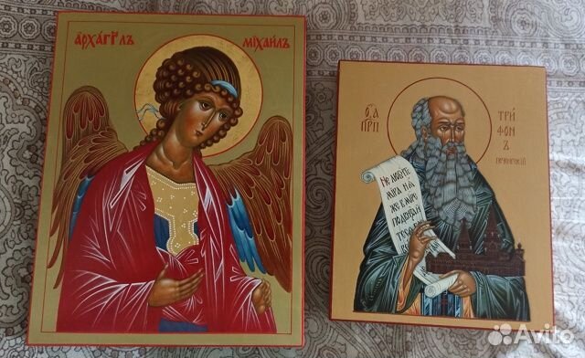Иконы рукописные (2 шт.) 2024
