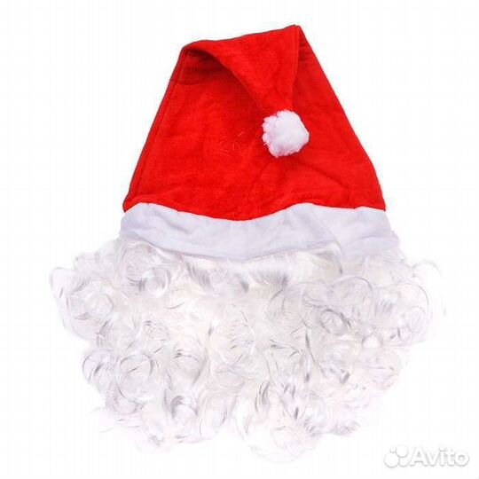 Колпак и борода- деда мороза