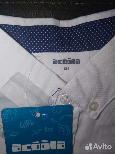 Рубашки, рост 134, 130 см. Новые