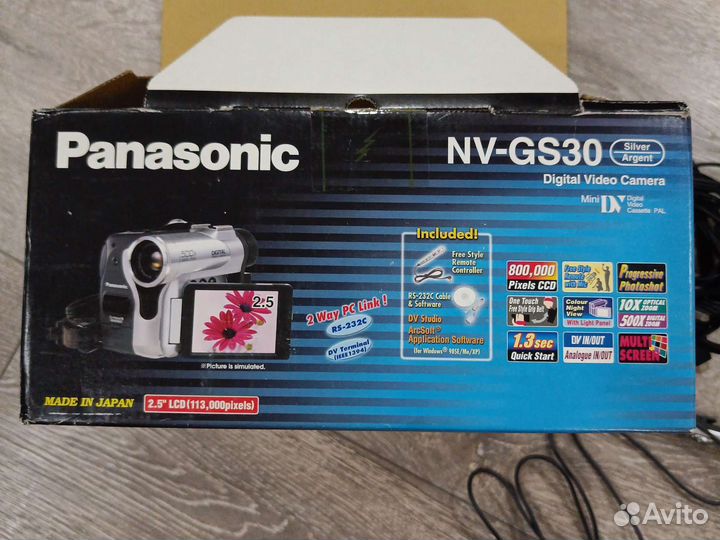 Цифровая видеокамера panasonic NV-GS30